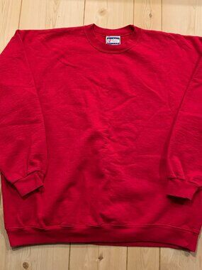 Vintage 90s Y2K Hanes Ultimate Cotton Printpro Plain Blank Indie Sweatshirt 2XL